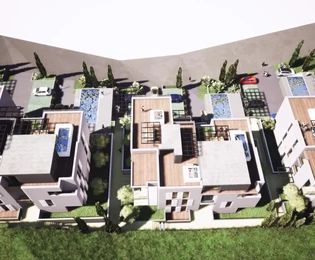 Trogir, Saldun, appartamento con 2 camere da letto 75 m2 + terrazza sul tetto 76 m2, vista mare, piscina