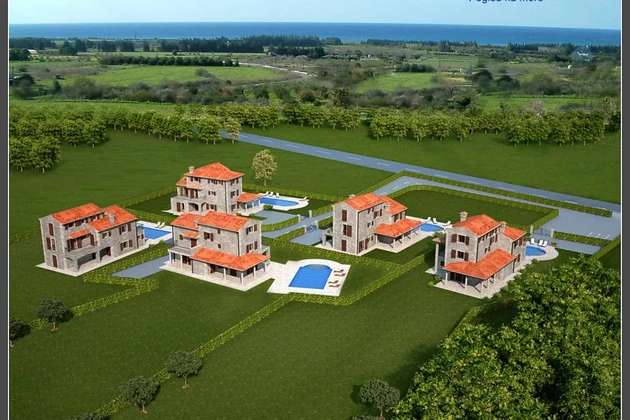 Istrie, Svetvinčenat, Grand complexe foncier pour la construction de villas