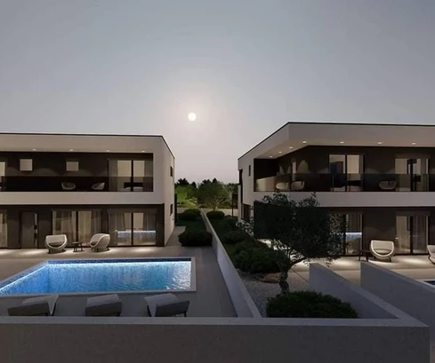 Moderní vila s výhledem na moře na prodej v Svetvinčenatu v Chorvatsku