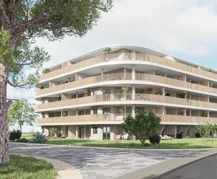 Istria, Umag, exkluzívny prízemný apartmán s dvoma spálňami a priestrannou záhradou