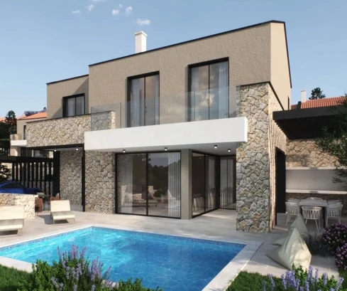 ÚJ LUXUSVILLA TENGERRE NÉZŐ KILÁTÁSSAL, VONZÓ HELYEN, 200 M-RE A TENGERTŐL!