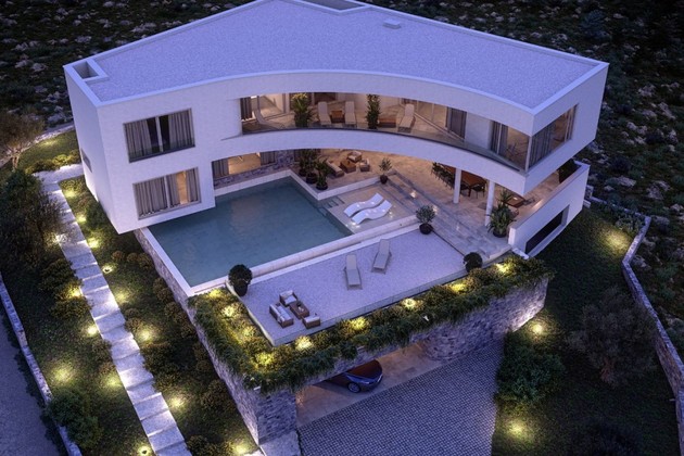 Villa de lujo en venta en Primosten con vistas al mar