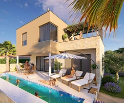 Villa con piscina en venta en Ližnjan, Croacia