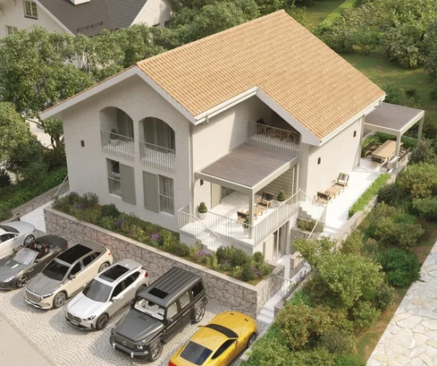 Isla de Krk, Malinska, ático de cuatro habitaciones de 105 m², dos terrazas y vistas al mar