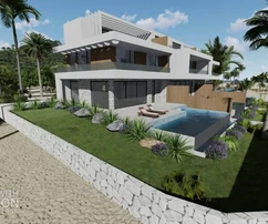 Villa de luxe à vendre au bord de l'eau à Novalja en Croatie