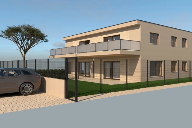 Istria, Parenzo: Appartamento moderno con balcone e parcheggio
