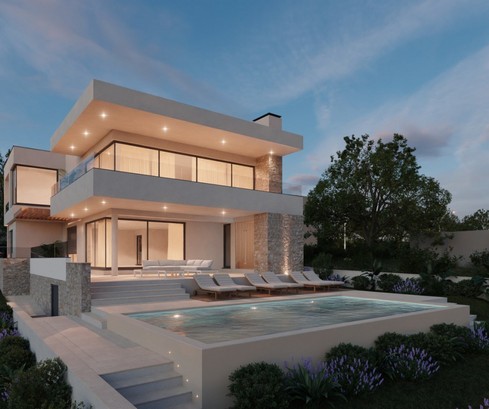 Élégante villa Primosten avec vue panoramique sur la mer