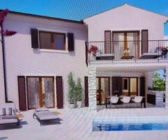 Fantastisches Haus mit Pool und Meerblick, Istrien, Višnjan