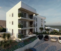 Čiovo, Okrug G., dvoupokojový apartmán s výhledem na moře, parkování, 200 m od moře