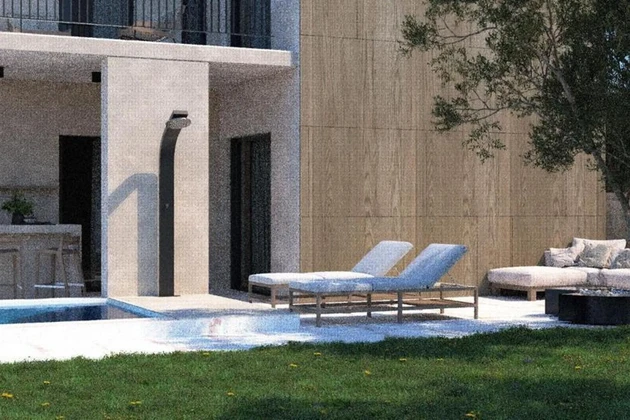 Marina, két hálószobás apartman a földszinten egy luxus új épületben a tengerparton