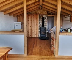 Istria, Poreč: Dreveny dom s velkym pozemkom