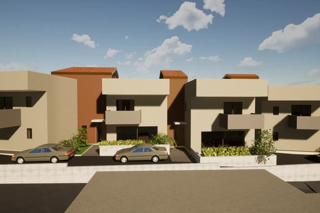 Istrie, Umag : Terrain constructible à 80 m de la mer avec permis