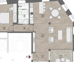 Šibenik, exkluzivní byt na nábřeží, první řada k moři, 84,56 m²