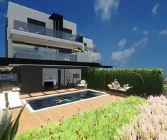 Nuevo apartamento dúplex con vista al mar, en una ubicación atractiva!
