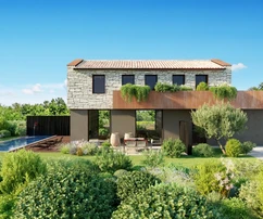 Casa moderna en venta en un tranquilo barrio de Bale, Croacia