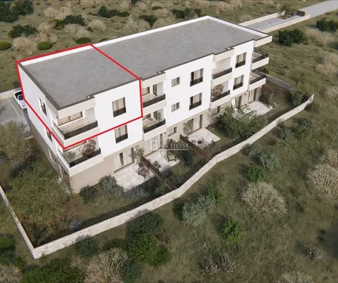 Vodice - Appartamento S7 con due camere da letto, vista mare, secondo piano, nuova costruzione
