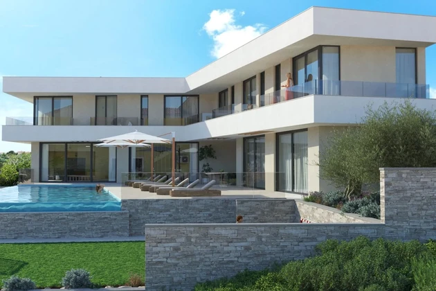 Villa à vendre avec vue panoramique sur la mer en Croatie