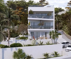 Two-bedroom apartment for sale right on the waterfront in Okrug in Croatia