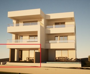 Apartment for sale in Vodice with a sea view