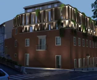 Šibenik, exkluzivní byt na nábřeží, první řada k moři, 131,28 m²