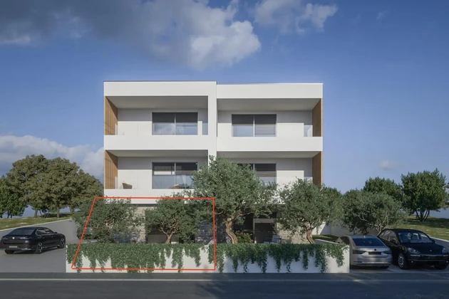 Brodarica, directamente junto al mar, apartamentos modernos en un edificio exclusivo en construcción, B1-S1