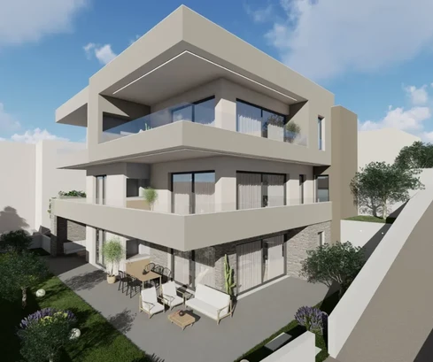 Tisno - Luxusný apartmán S2, druhý rad k moru, výhľad na more