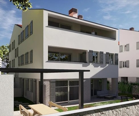 Miasto Cres, Centrum, luksusowe dwupokojowe mieszkanie na parterze o powierzchni 126 m², doskonała lokalizacja