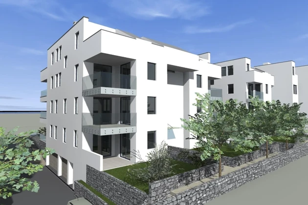 Pag, Povljana, Zweizimmerwohnung in hochwertigem Neubau, Garten, 80,20 m²