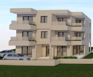 Трогир, 1-комнатная квартира 50 м², 1-й этаж, новостройка