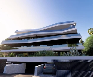 Primošten, nouvel appartement 98,9 m², immeuble urbain avec garage et vue sur la mer