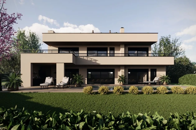 Istria, Parenzo: Villa contemporanea con vista panoramica sul mare