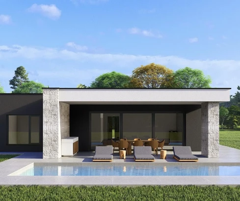 Moderní vila s bazénem na prodej v Žminju v Chorvatsku