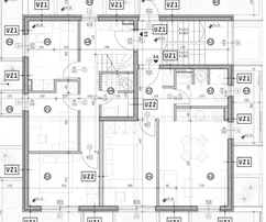 Split-Znjan Dreizimmerwohnung 125,43 m² mit Garage und Panoramablick