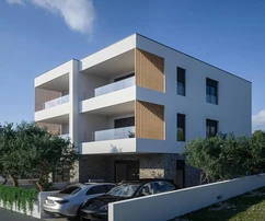 Brodarica, direttamente sul mare, appartamenti moderni in un edificio esclusivo in costruzione, B1-S1