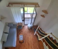 Istrien, Červar Porat: Wohnung mit galerie balkon