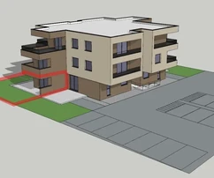 Vodice – přízemní byt se zahradou a 2 parkovacími místy, S1 – 81,69 m²