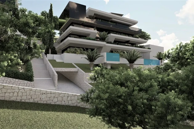 EKSKLUZYWNY APARTAMENT Z BASENEM I WIDOKIEM NA MORZE, 300 M OD PLAŻY!
