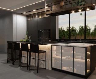 Kétszobás lakás Opatijában panorámás kilátással eladó Horvátországban