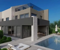 <p>Poreč, Istrie : Villa de luxe en construction avec piscine à 500 mètres de la mer</p>