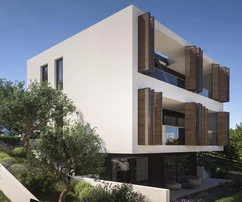 Vodice, penthouse se střešní terasou a panoramatickým výhledem na moře