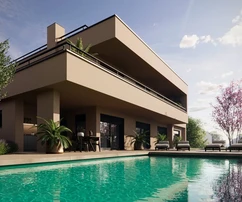 Poreč: Exklusive villa mit panoramablick auf das meer