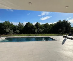 Modern single-story home with a pool for sale in Labin in Croatia