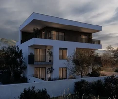 Trogir, appartamento con 2 camere da letto 58 m2, nuova costruzione, vista mare.