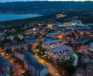 Rijeka, Srdoči, NOWA INWESTYCJA, trzypokojowe mieszkanie 81,35 m², budynek A, mieszkanie A6