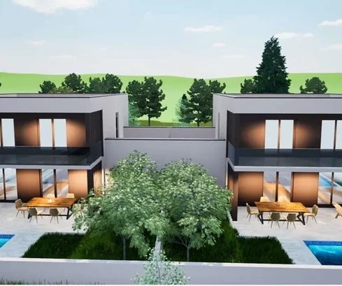 Vodice - NEUBAU - S1 Haus mit Pool und Garage, 650 m vom Zentrum entfernt