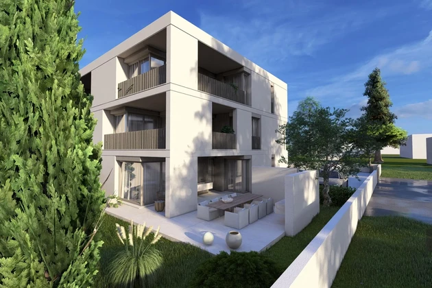 Isztria, Novigrad, gyönyörű három hálószobás lakás egy exkluzív új építésű épületben