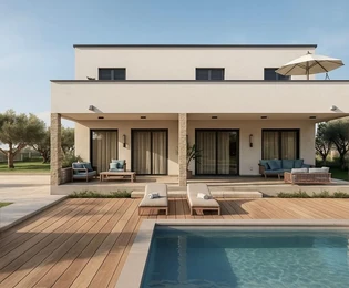 Zadar, Slivnica, splendida villa in costruzione con grande potenziale