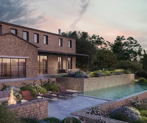 Villa with panoramic views for sale in Brtonigla in Croatia