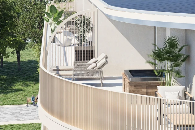 Istrie, Umag, appartement moderne de deux pièces avec grande terrasse