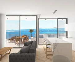 Appartamento di lusso in vendita con piscina e vista mare in Croazia